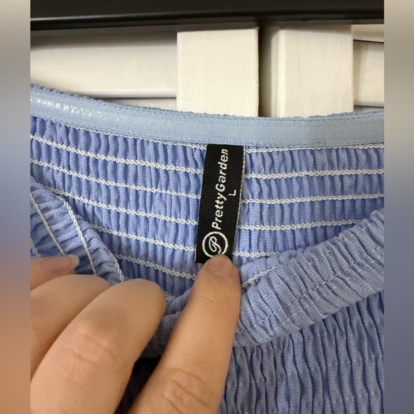 Blue Ruffle Dress - Picture 4 of 4